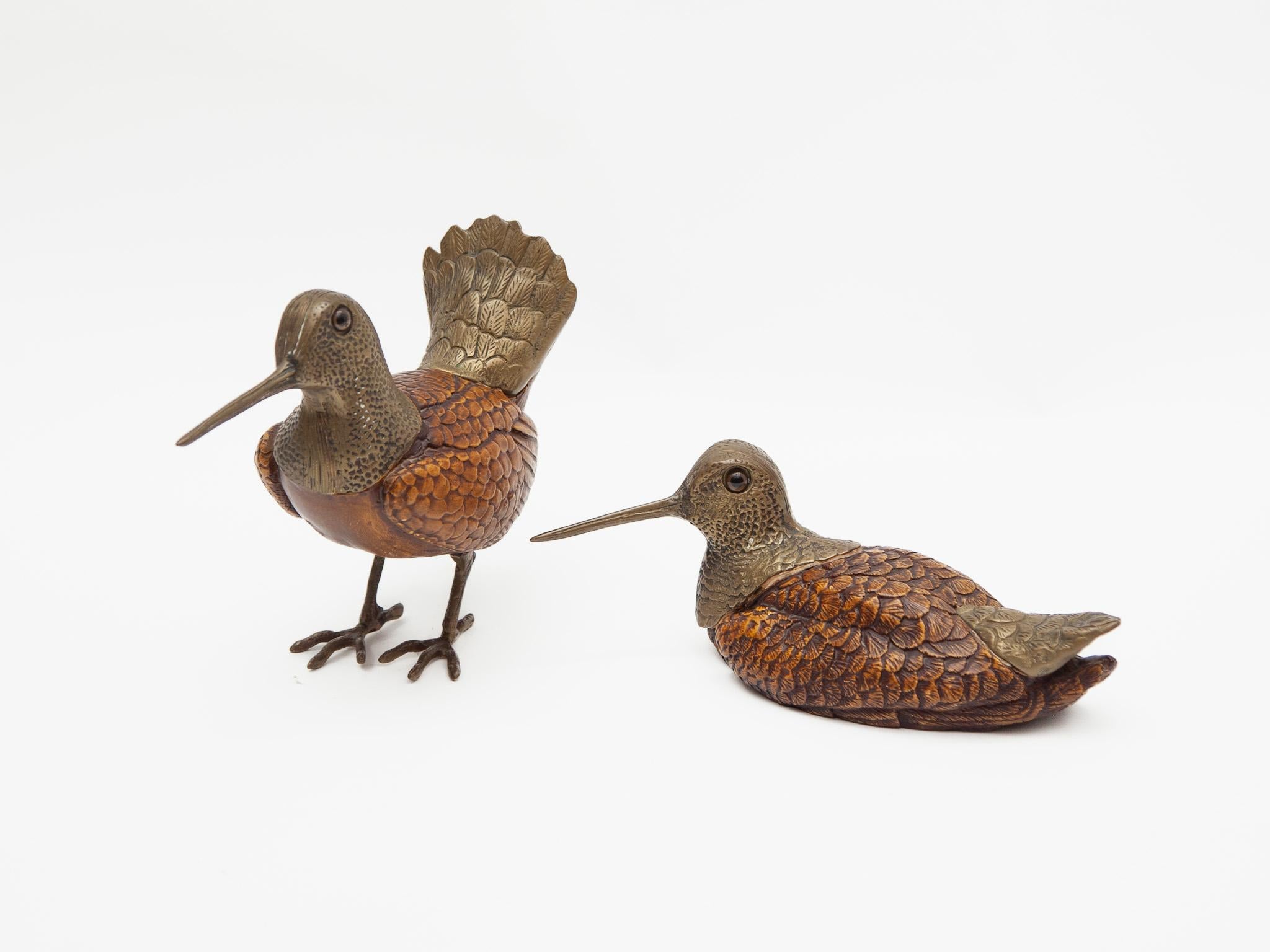 Late 20th Century Set of Two Bird Sculptures Designed by Elli Malevolti, Italy, 1980s