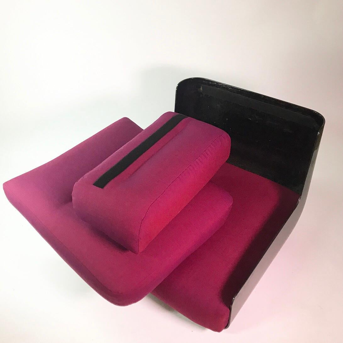 Ensemble de deux chaises longues Bossa conçues par Bonetto et Stoppino, nouvellement tapissées en vente 4