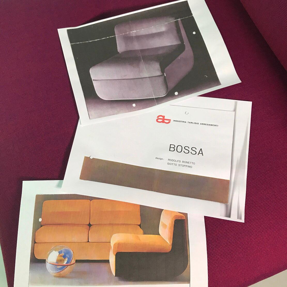 Ensemble de deux chaises longues Bossa conçues par Bonetto et Stoppino, nouvellement tapissées Bon état - En vente à Haderslev, DK