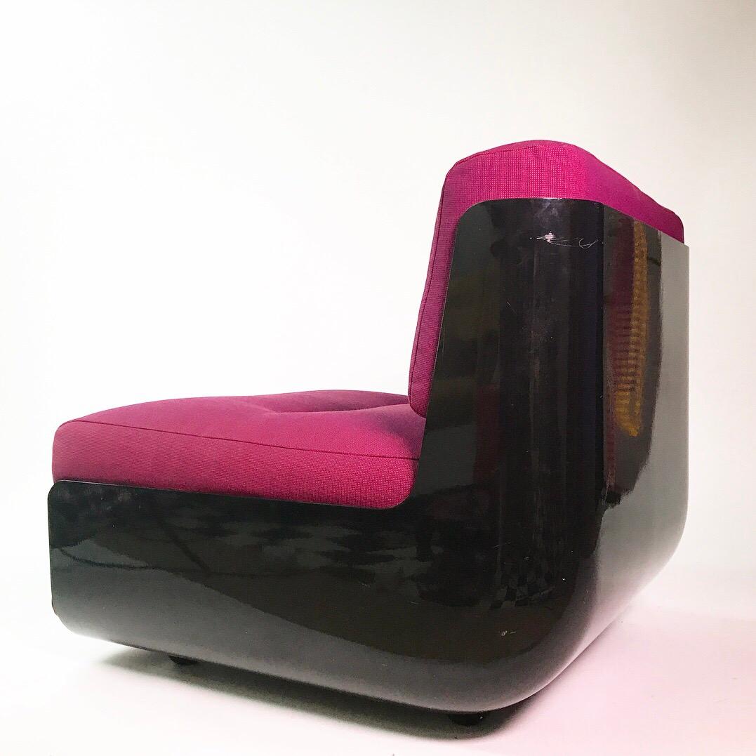 Ensemble de deux chaises longues Bossa conçues par Bonetto et Stoppino, nouvellement tapissées en vente 1