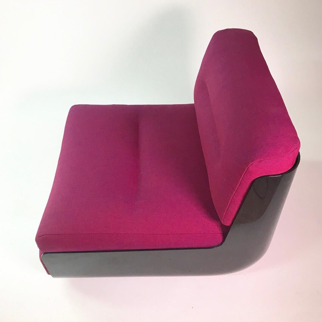 Ensemble de deux chaises longues Bossa conçues par Bonetto et Stoppino, nouvellement tapissées en vente 2