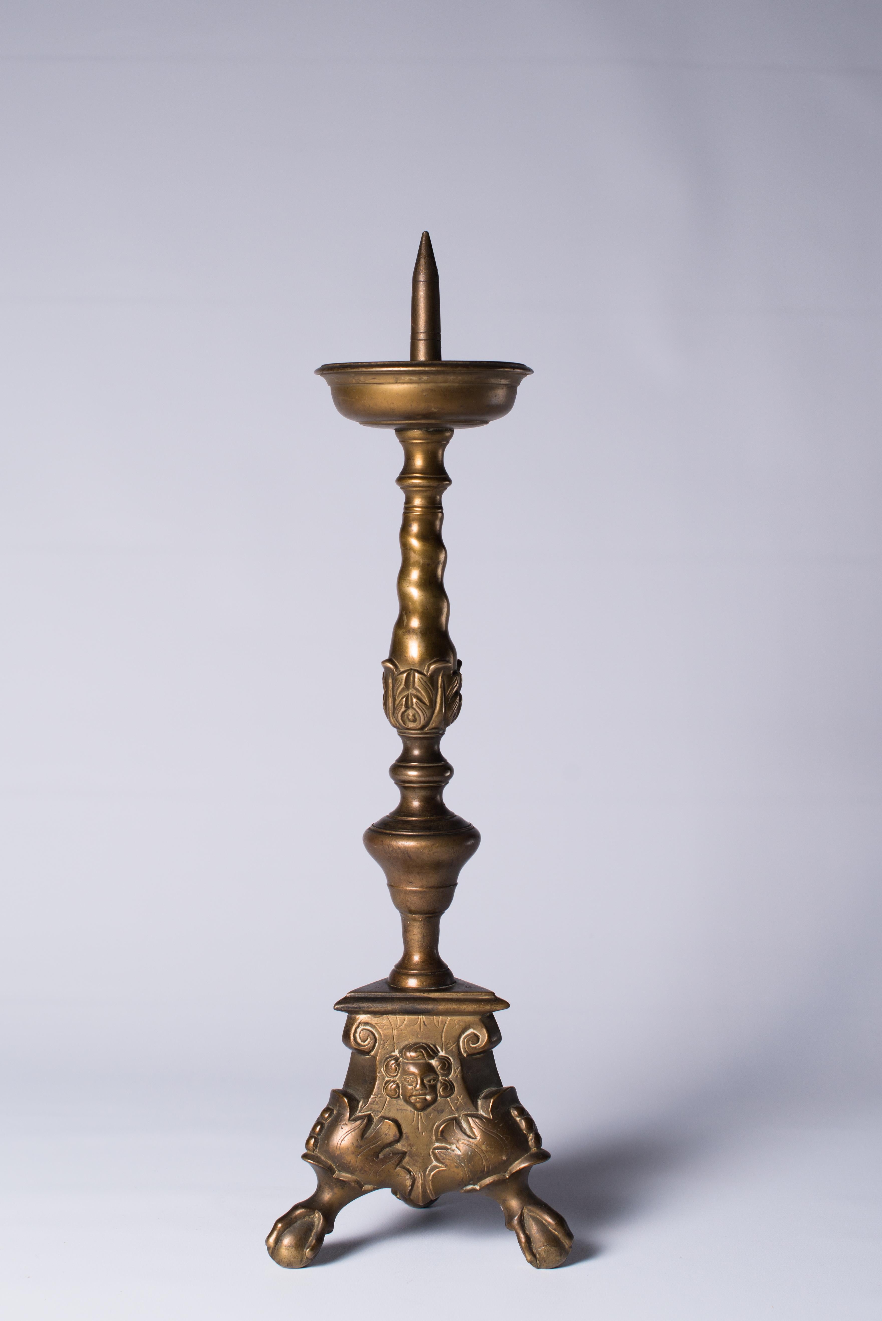 bronze candlestick holders