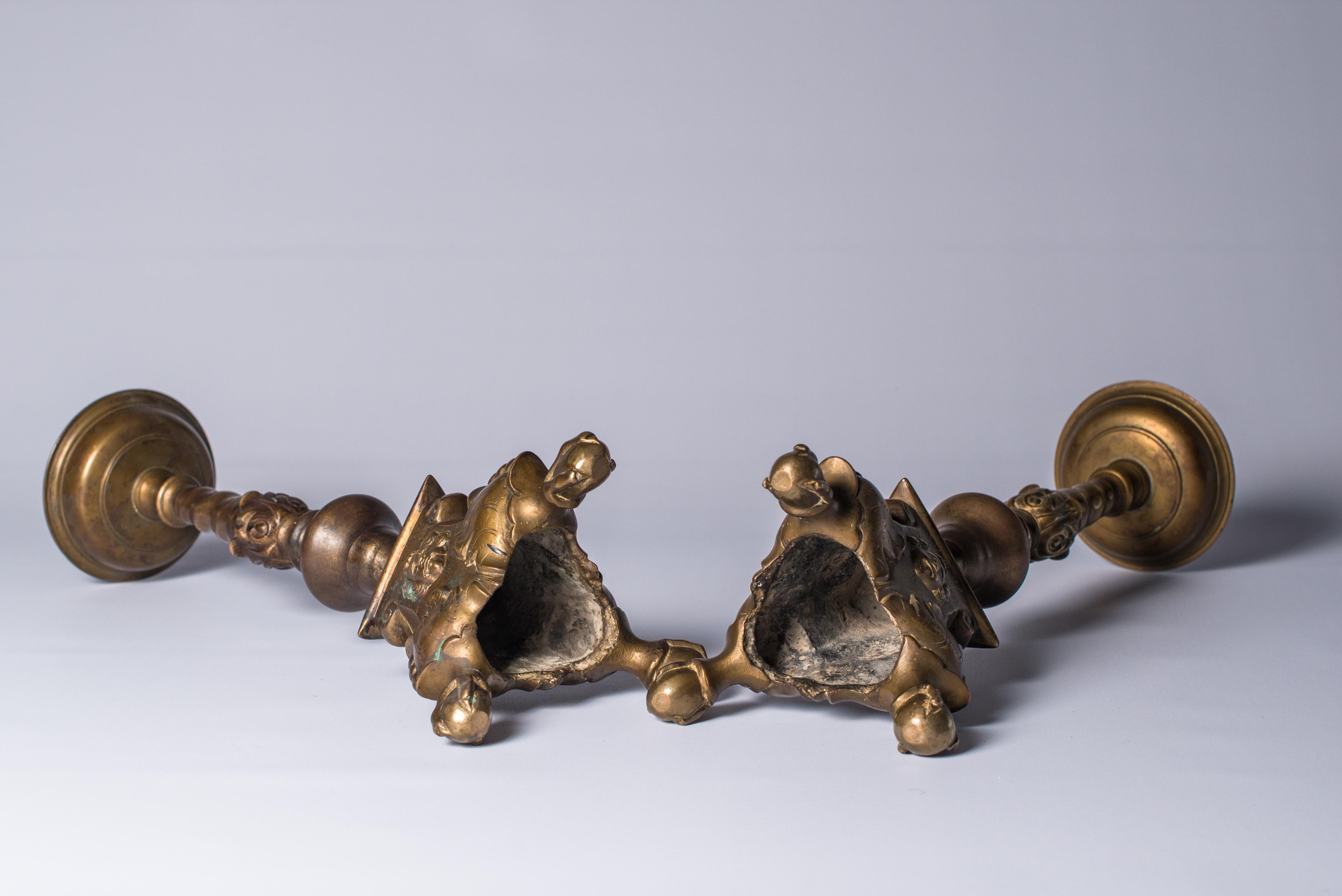 bronze candle holders
