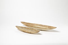 Set of Two Ceramic Dishs by Jacques Lignier, circa 1960-1970