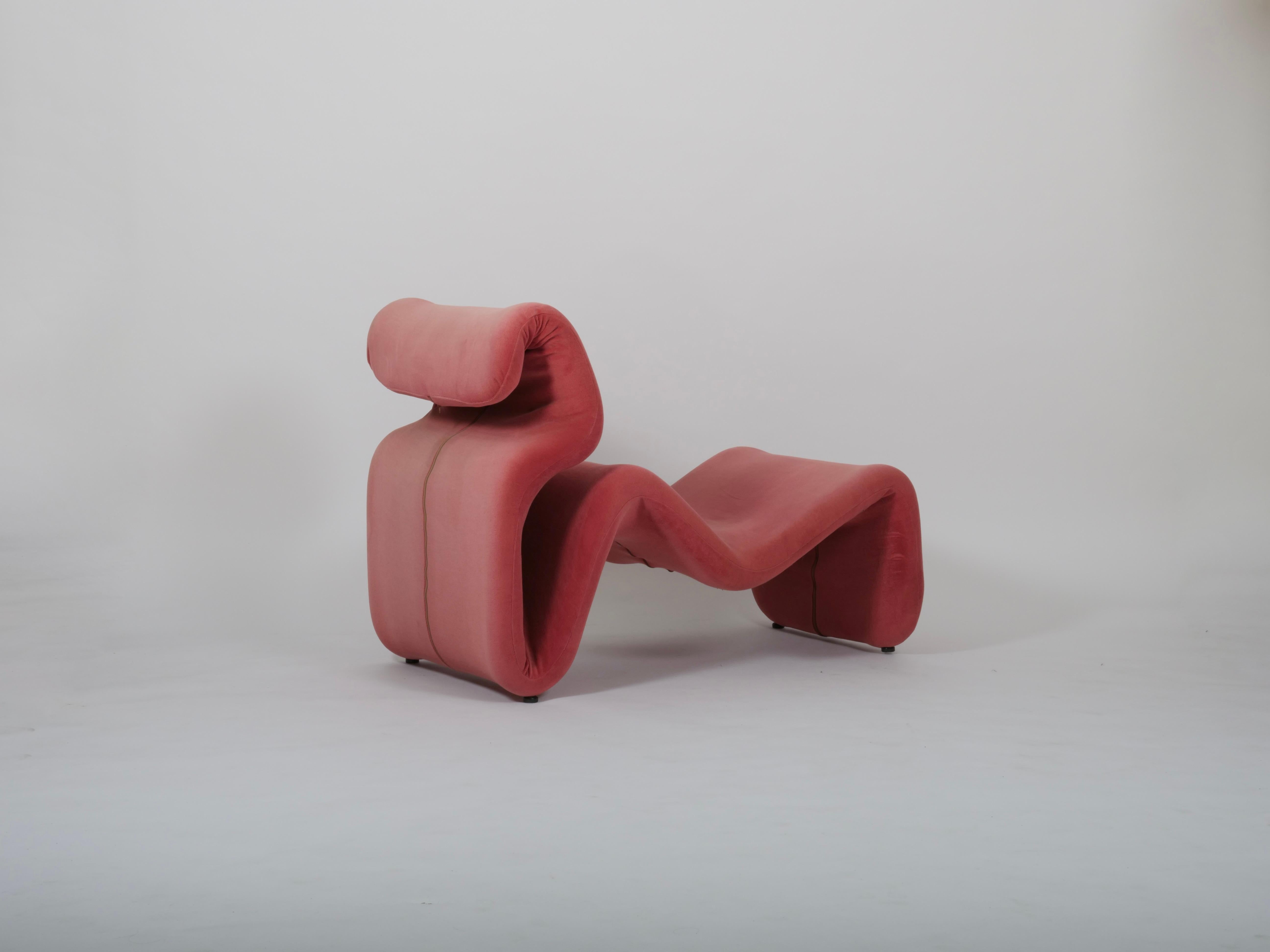 Ensemble de deux chaises longues Etcetera avec pouf de Jan Ekselius Suède vers 1970 en vente 3
