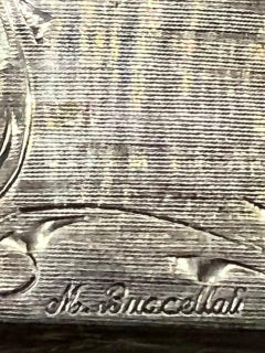 Set of two Sterling Silver Cigarette Cases 19th and 20 Century, Mario Buccellat