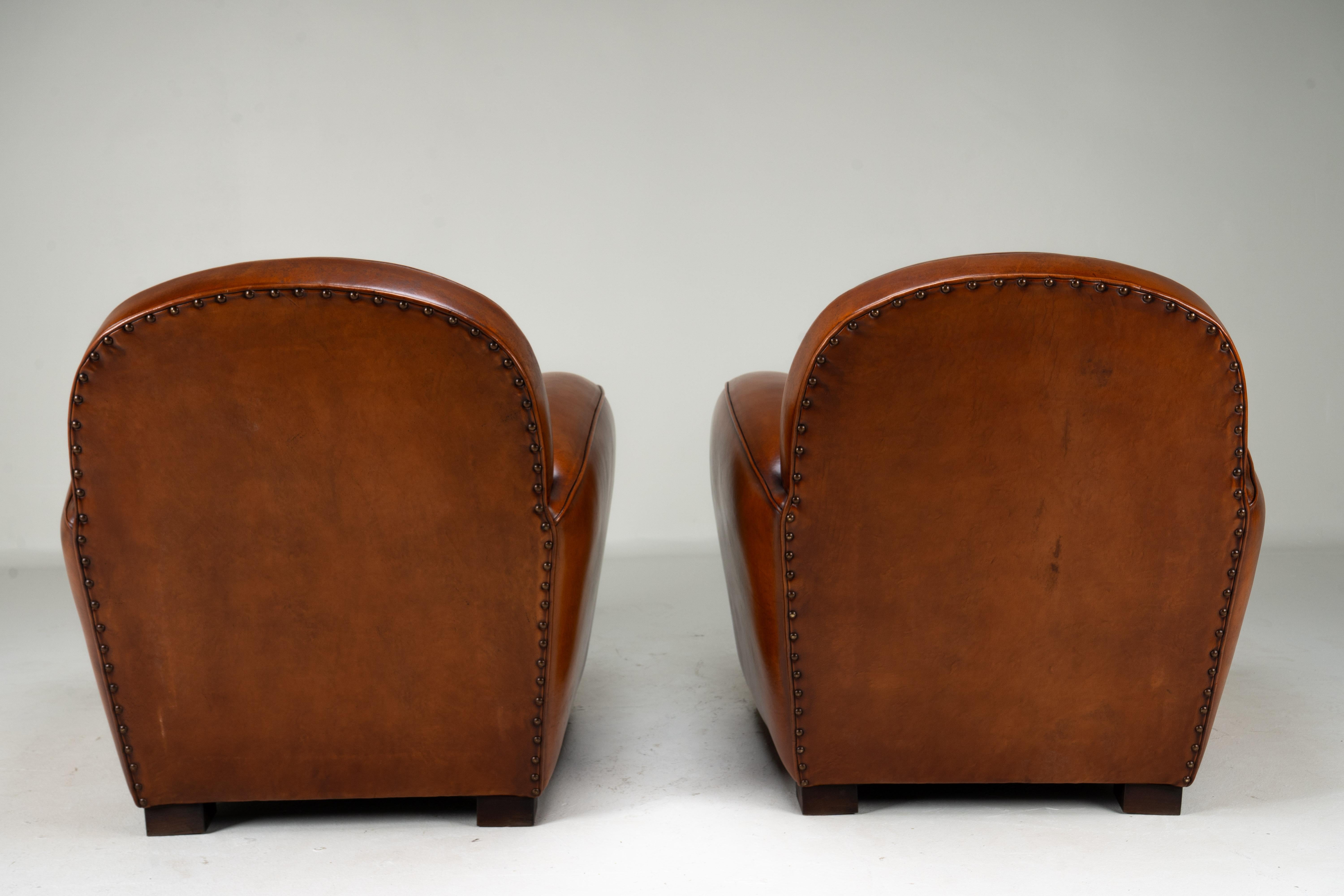 Contemporary A Set of Two Pairs of Demi Lune Sheepskin Chairs For Sale
