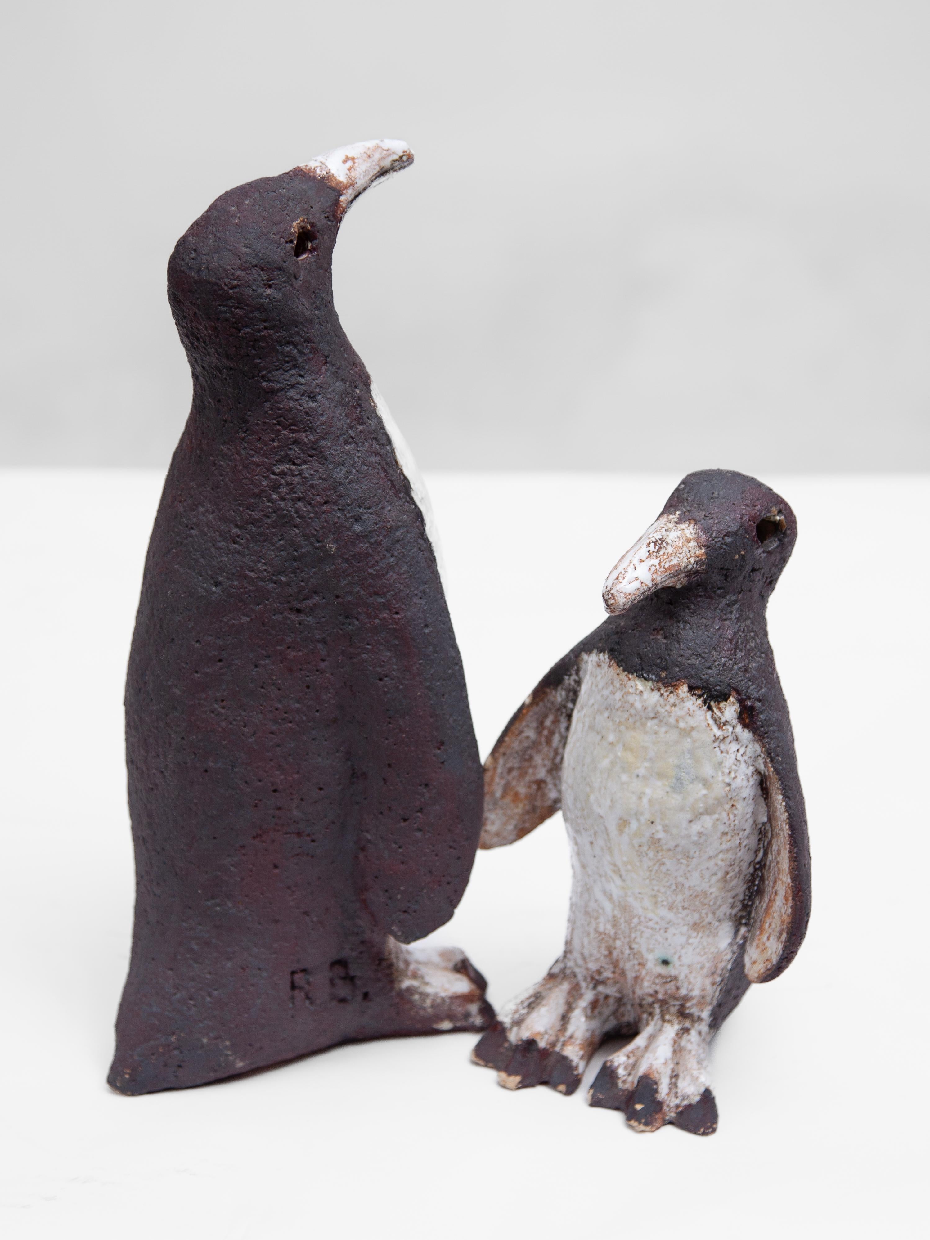 Set di due sculture di pinguini firmate, anni '60 In condizioni buone in vendita a Antwerp, BE