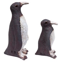 A set of Two Penguins Sculptures signed, 1960s