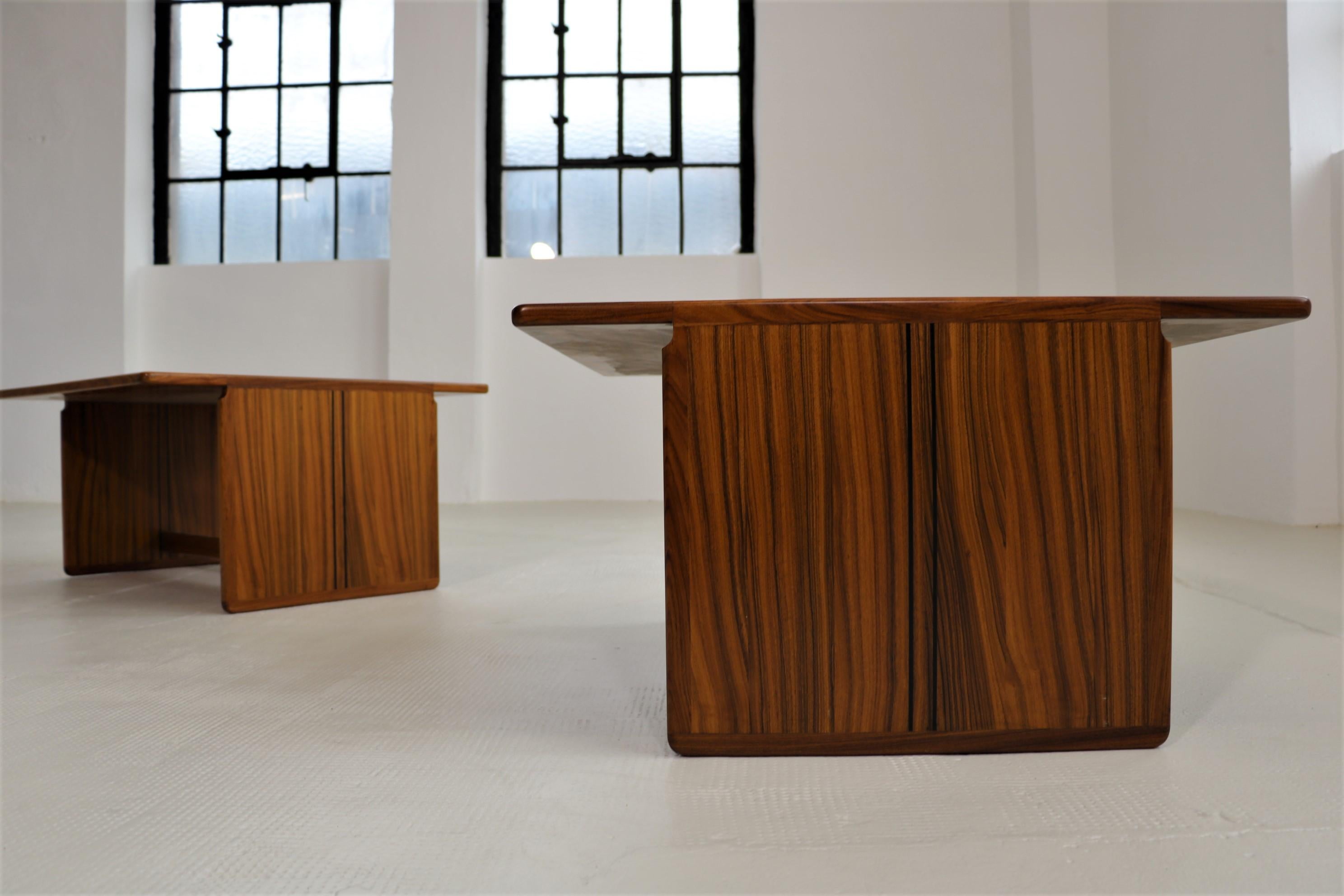 Late 20th Century A set of two side table by Afra & Tobia Scarpa Model 