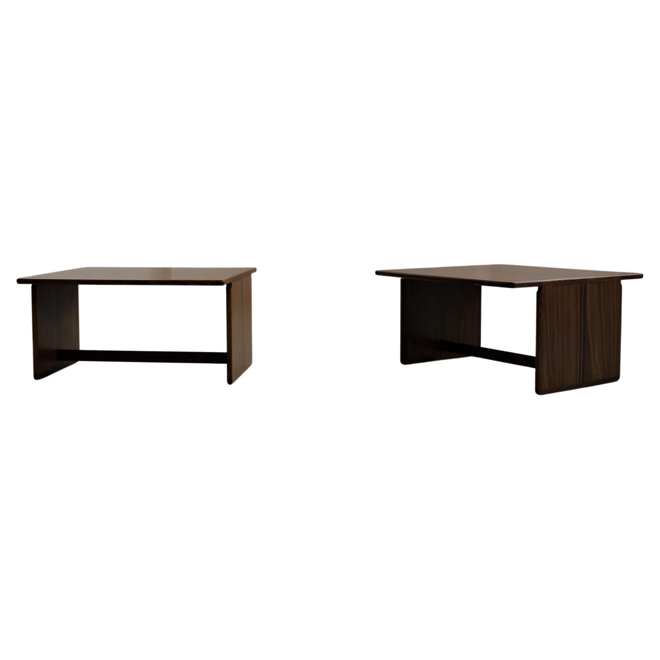 A set of two side table by Afra & Tobia Scarpa Model "Artona" for Maxalto Italy