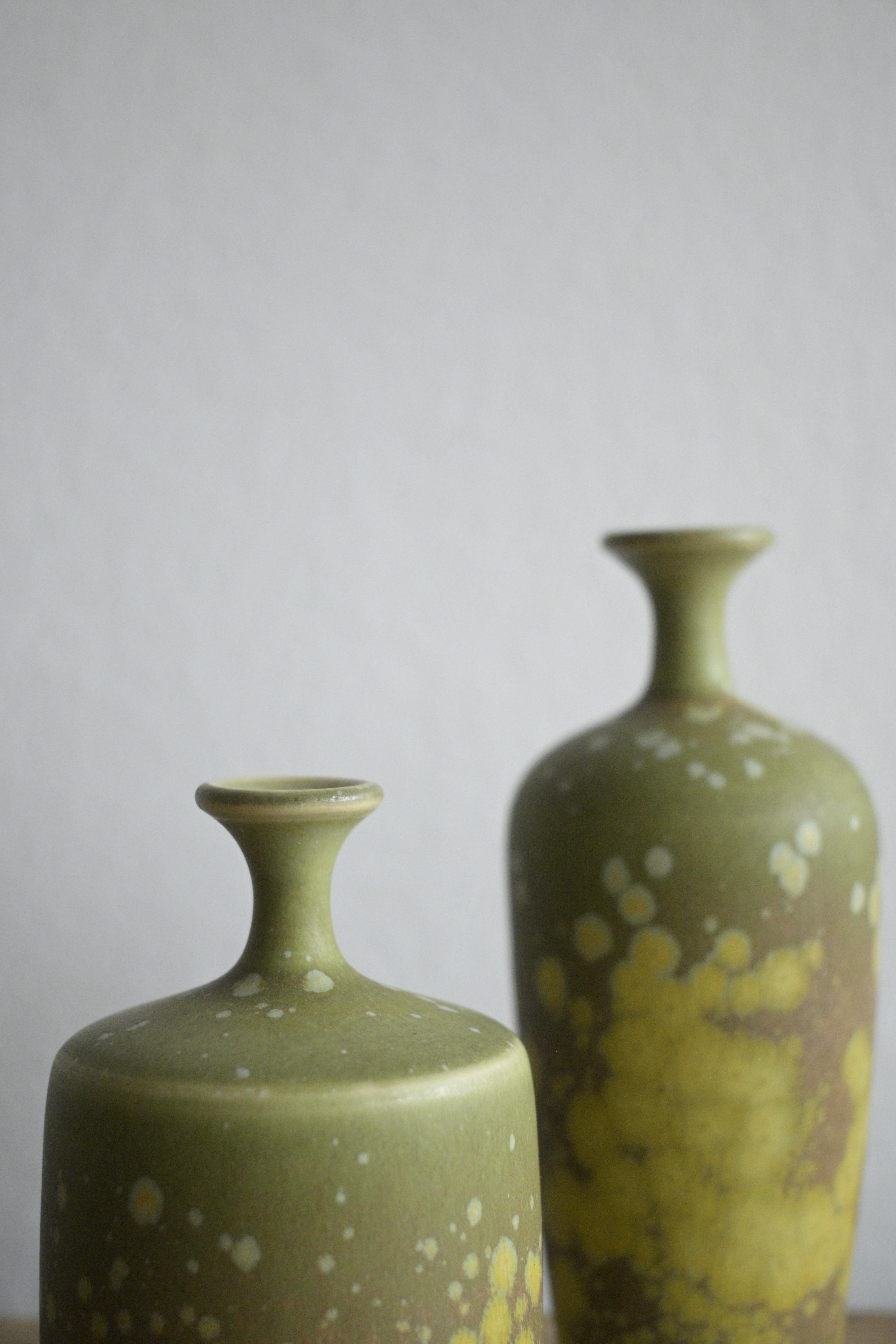 A set of two small vases by Rolf Palm, Sweden 1960 For Sale 4