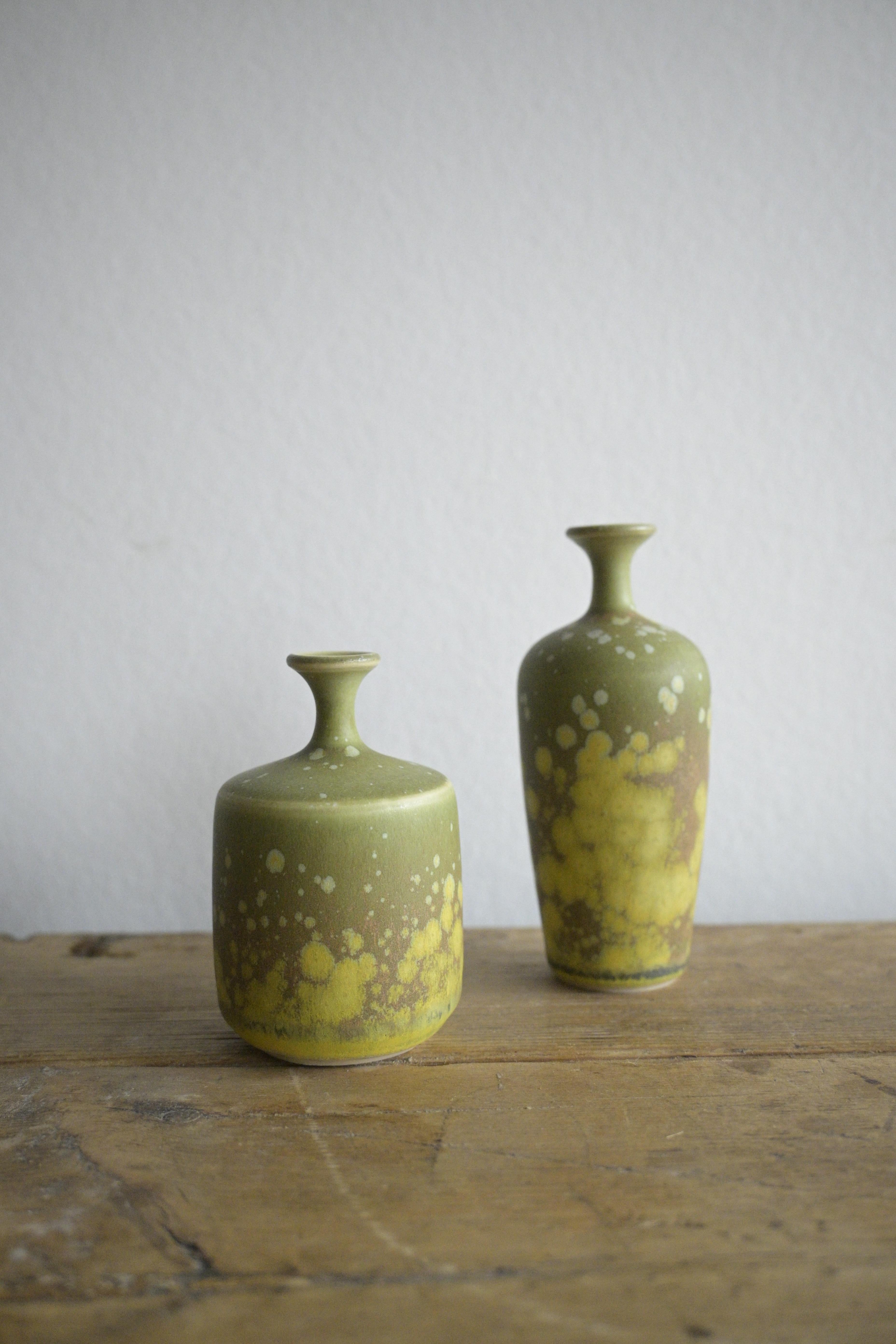 A set of two small vases by Rolf Palm, Sweden 1960 For Sale 5