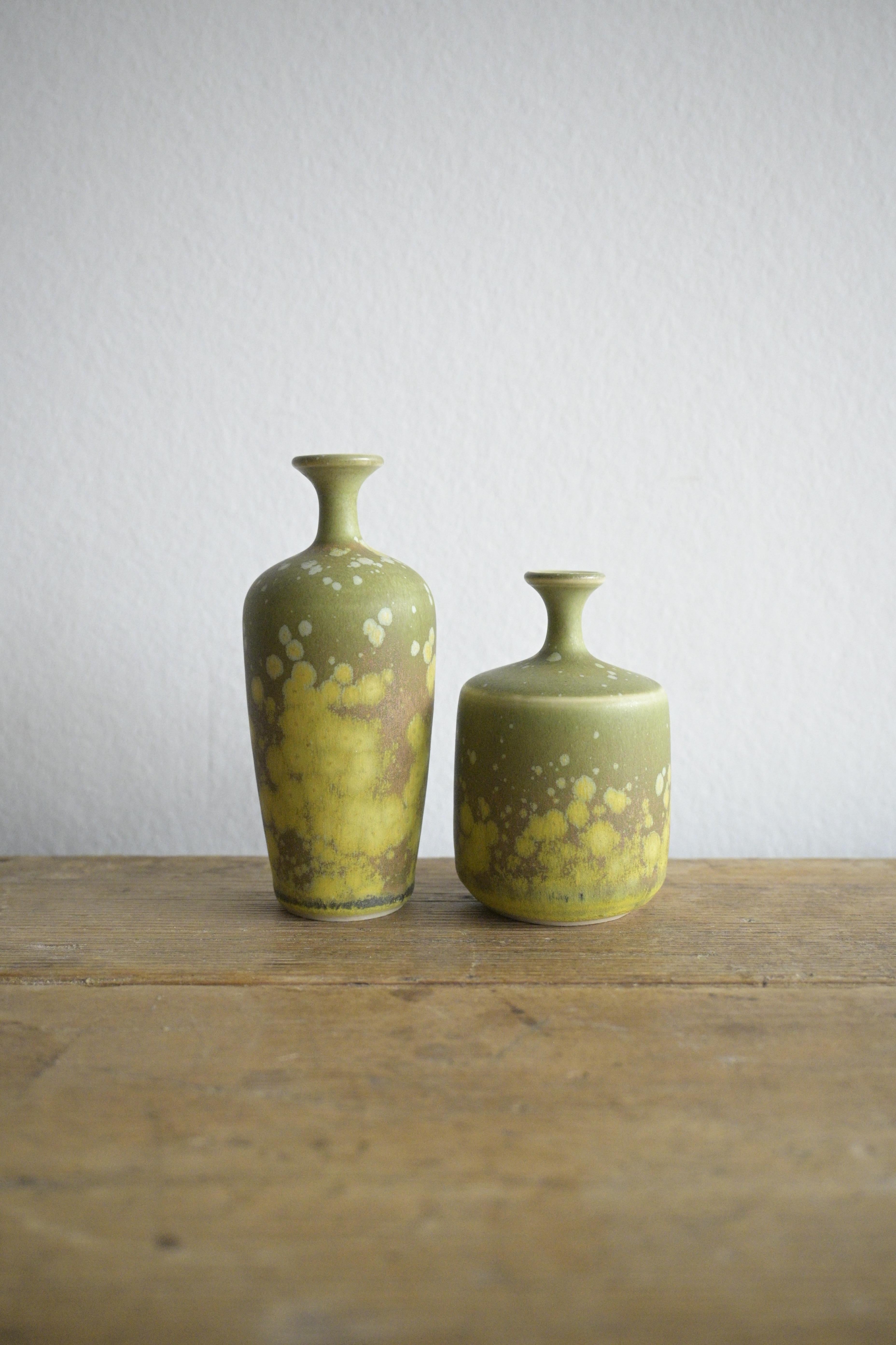 A set of two small vases by Rolf Palm, Sweden 1960 For Sale 6