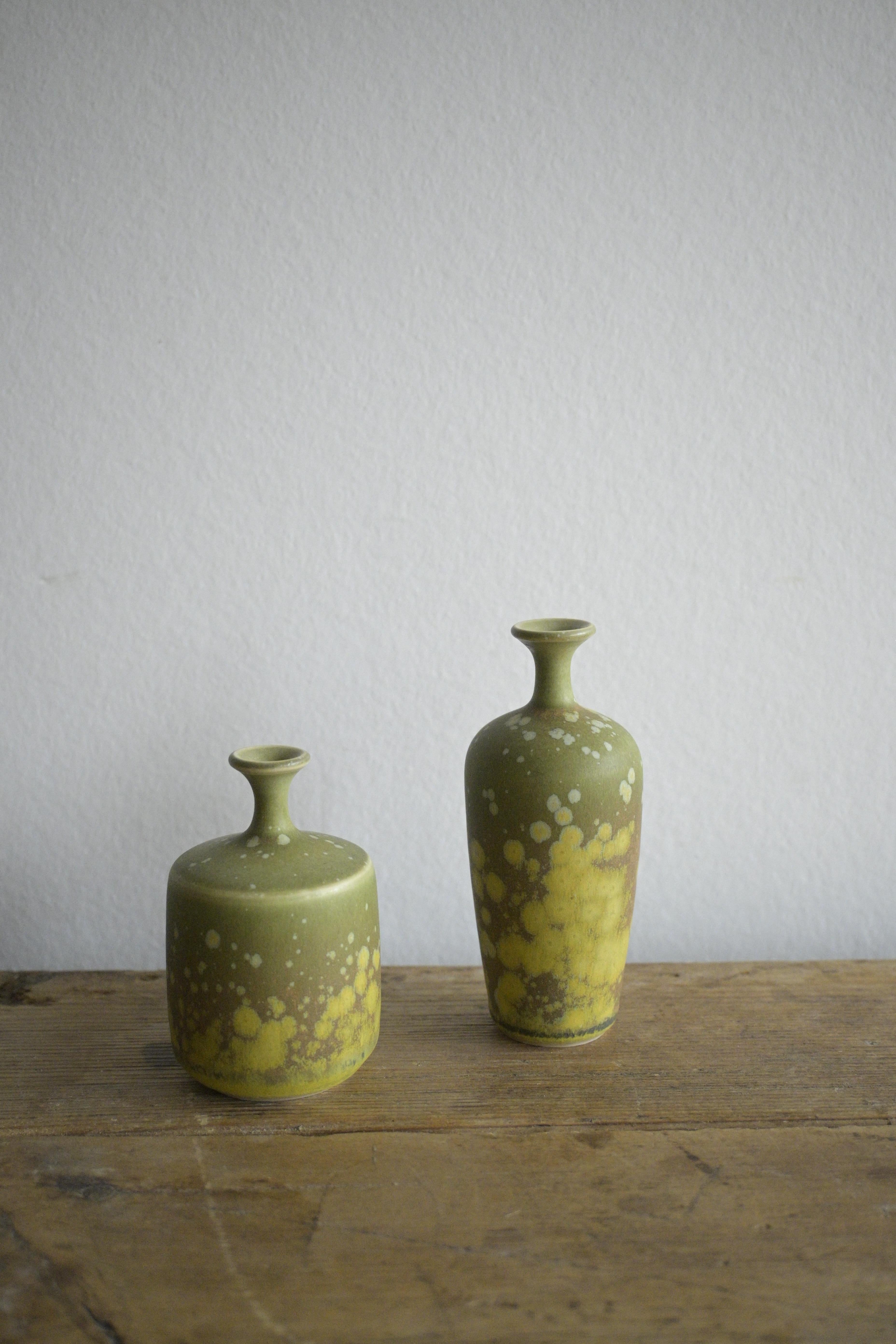 A set of two small vases by Rolf Palm, Sweden 1960 For Sale 1