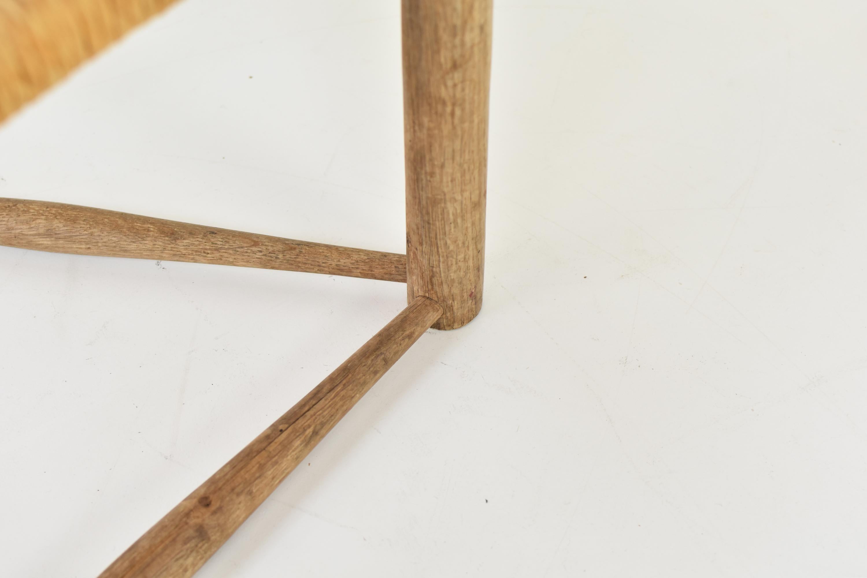Set of Two Triangle Shaped Stools Attr. Charlotte Perriand, France, 1950s 9