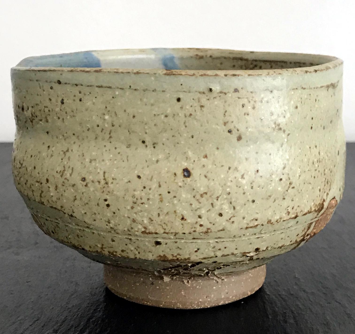 Organic Modern Set of Two Zen Tea Bowls Chawan by Makoto Yabe