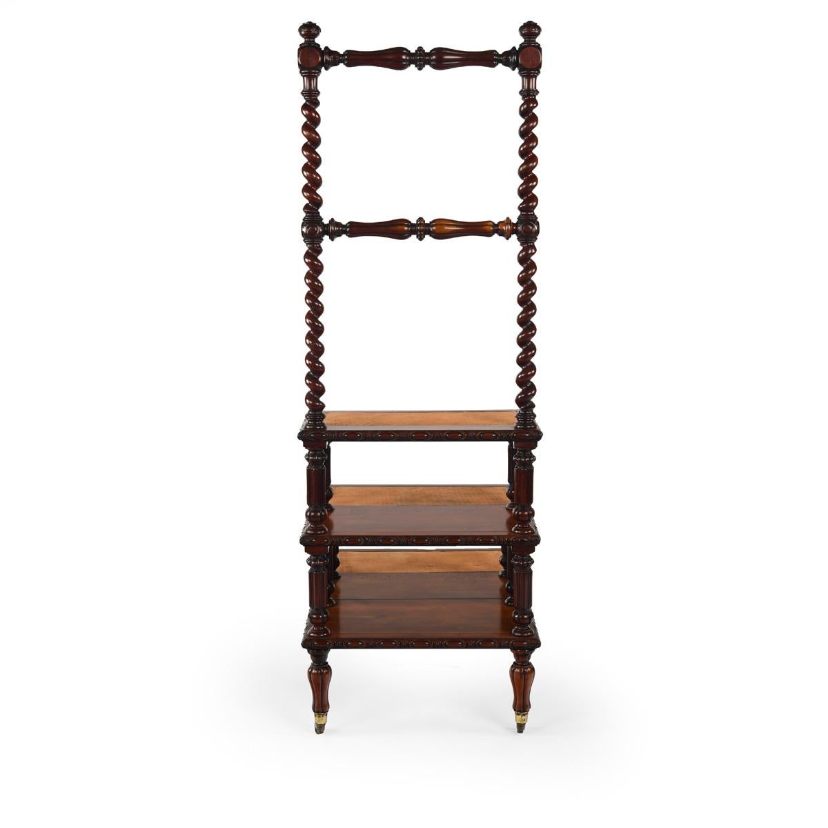 A set of Victorian mahogany library steps In Good Condition For Sale In Lymington, Hampshire
