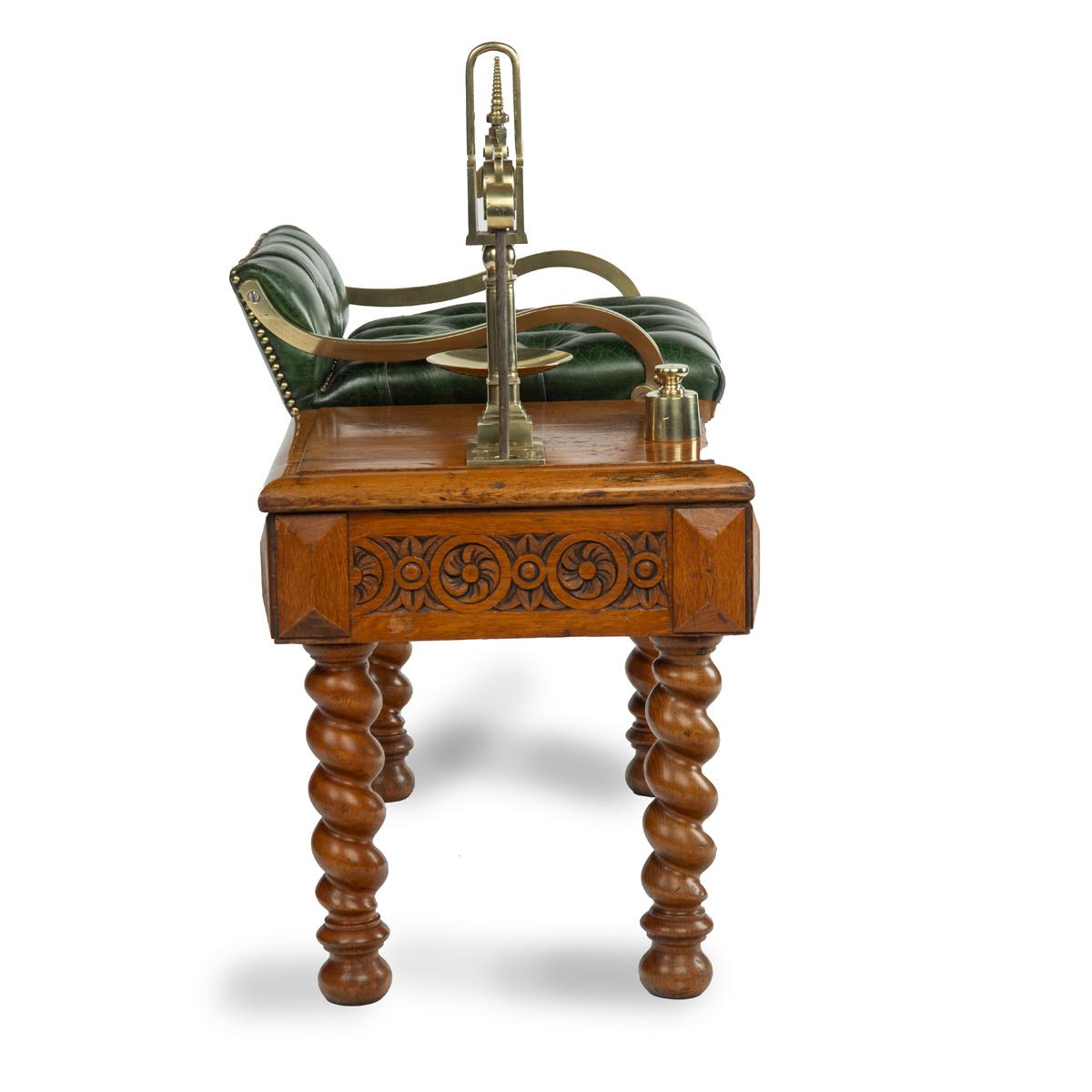 English A set of Victorian oak Jockey scales by Youngs