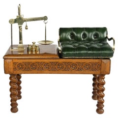 A set of Victorian oak Jockey scales by Youngs