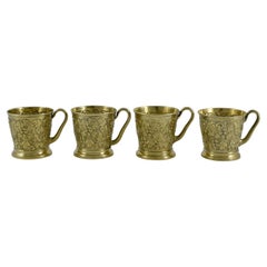 Antique A Set Of Victorian Silver-Gilt Mugs