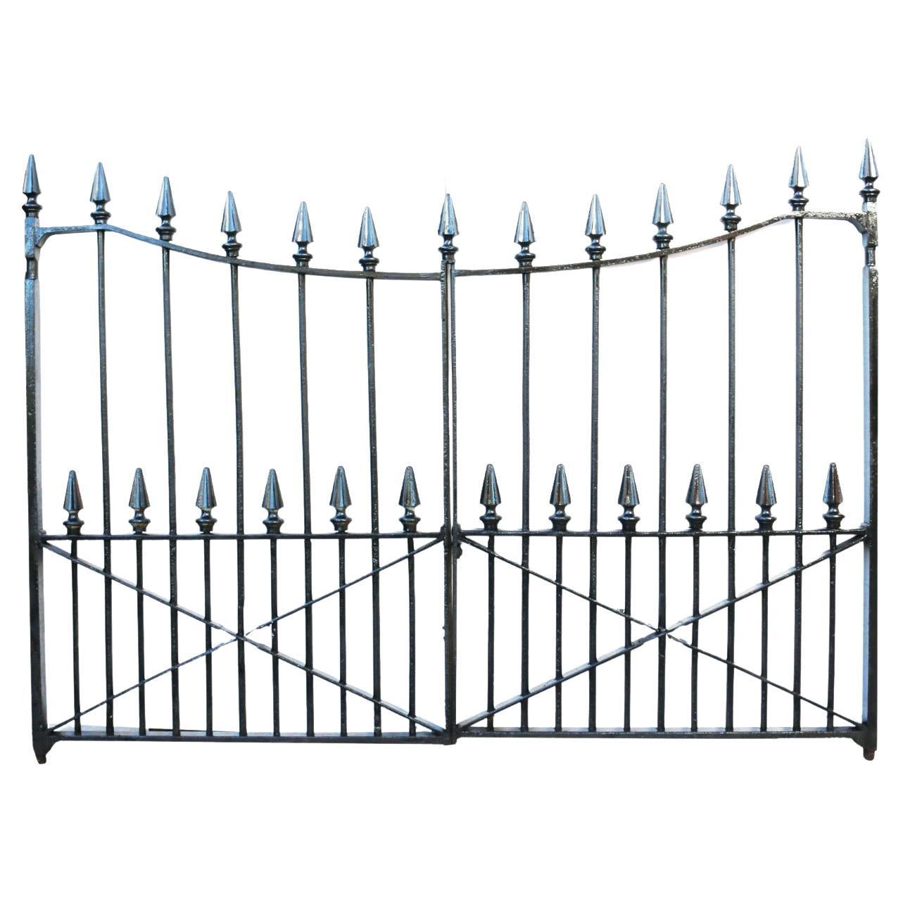 Set of Victorian Wrought Iron Driveway Gates For Sale