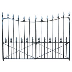 Used Set of Victorian Wrought Iron Driveway Gates