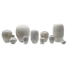 Used A set of White Studio Ceramic Vases by Wilhelm & Elly Kuch, 1960s, Germany