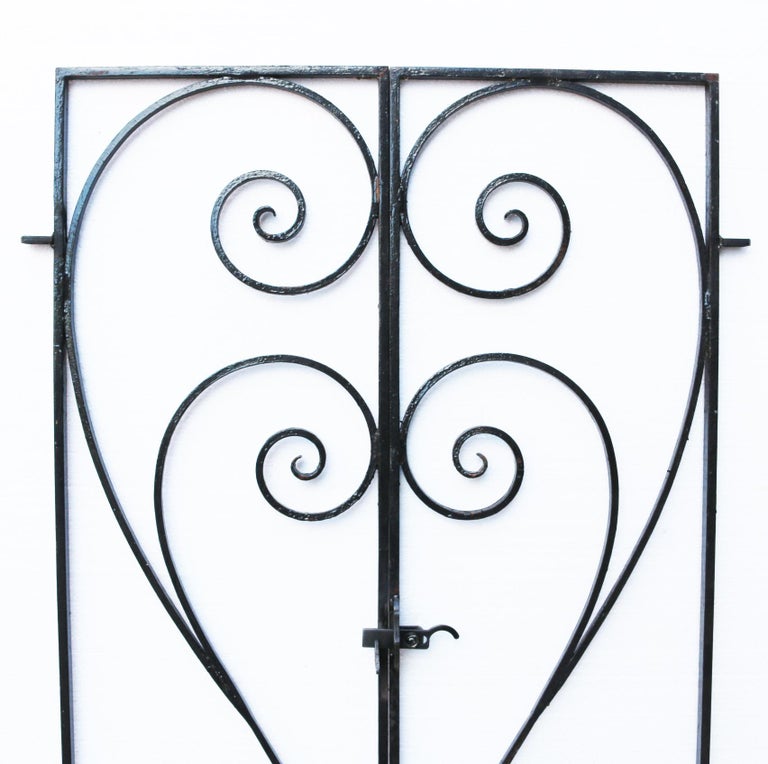 Set of Wrought Iron Pedestrian Gates In Good Condition For Sale In Wormelow, Herefordshire