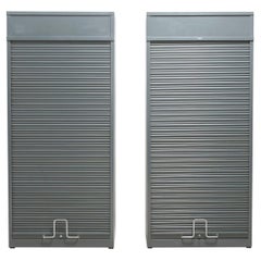 Set of Office Cabinets with Tambour Doors, by Gispen