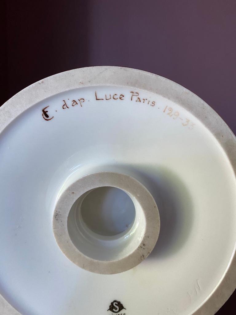 Vase en porcelaine de Sèvres Art Déco Jean Luce en vente 2