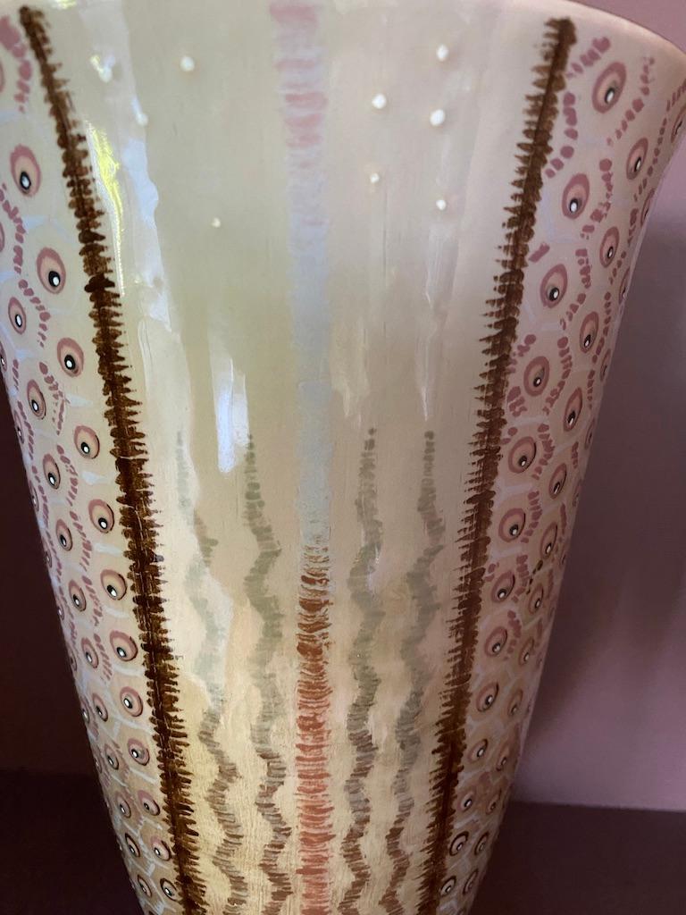 Sevres Art Deco Jean Luce Porcelain Vase In Excellent Condition For Sale In SAINT-OUEN-SUR-SEINE, FR