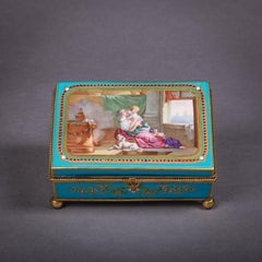 A Sèvres Porcelain, Rectangular Jewellery Casket