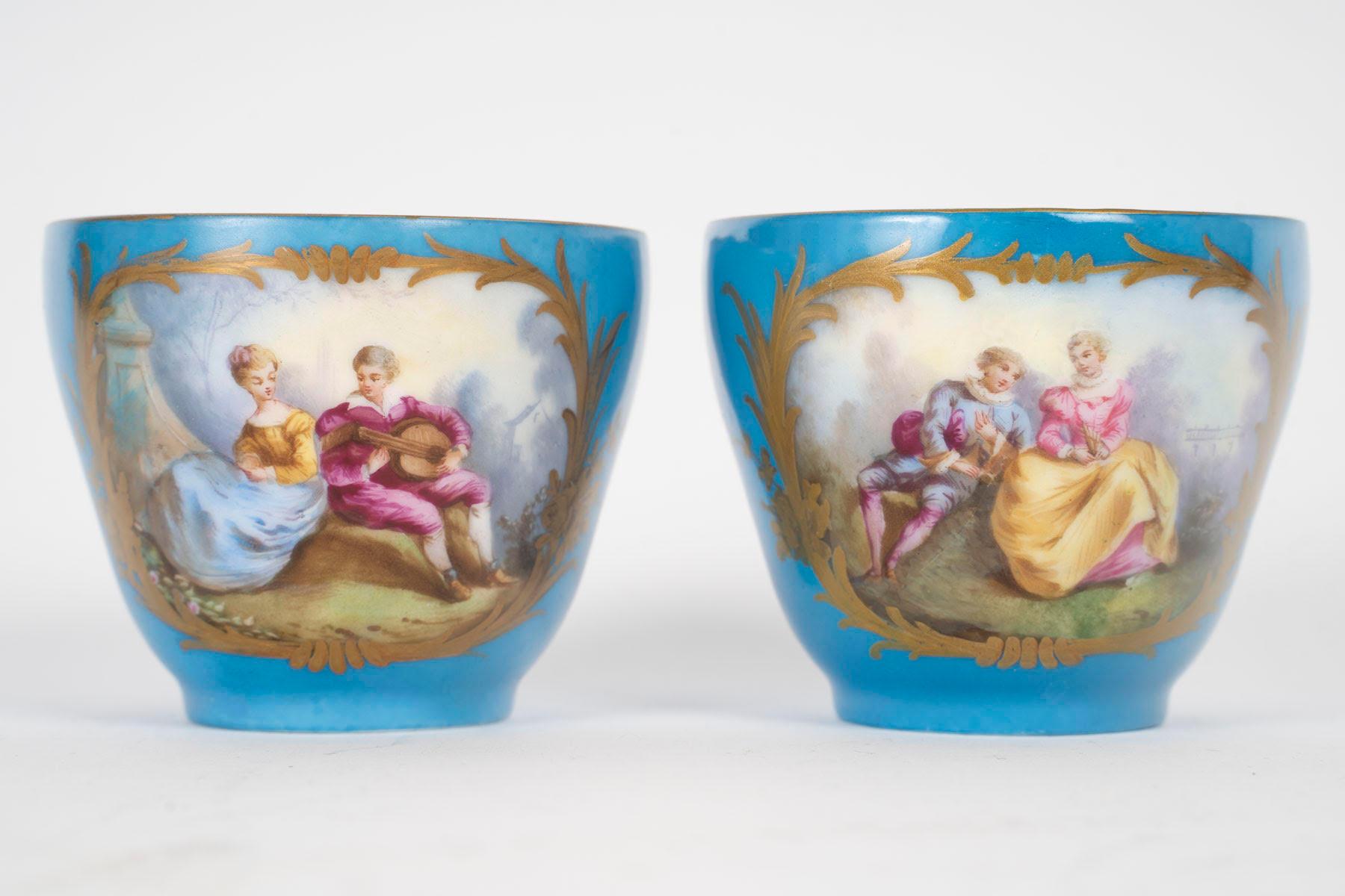 A Sèvres Porcelain Tea or Coffee Service, 19th Century, Napoleon III Period. 7