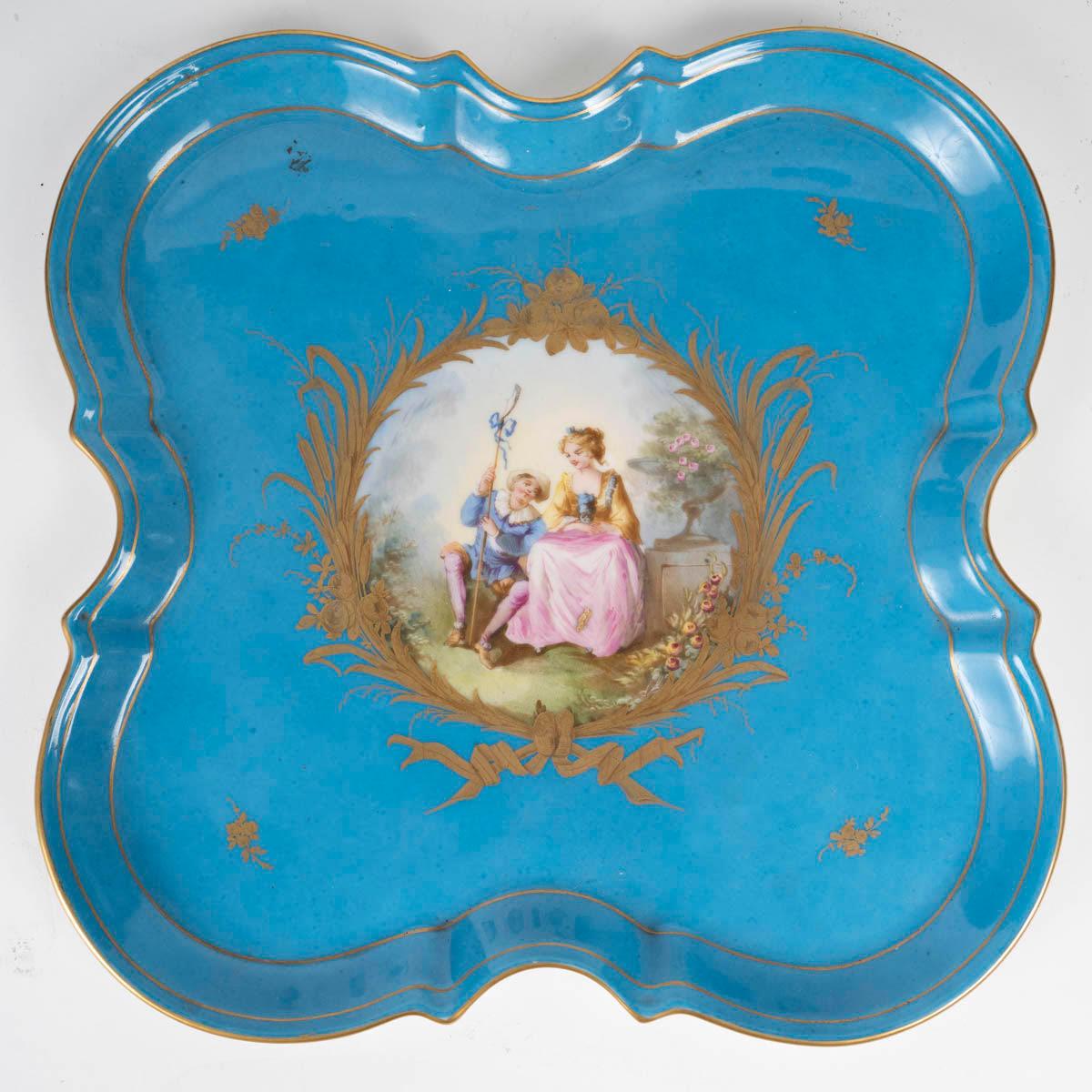 French A Sèvres Porcelain Tea or Coffee Service, 19th Century, Napoleon III Period.