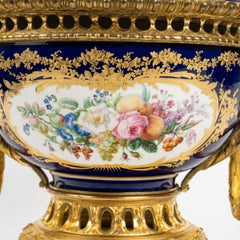 A Sèvres Style Porcelain Covered Bowl, 19th Century, Napoleon III Period.