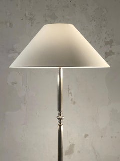 A SHABBY-CHIC Luxurious NEOCLASSICAL Silvered Bronze FLOOR LAMP, France 1970