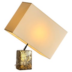 A SHABBY-CHIC NEO-CLASSICAL Compression Sculpture TABLE LAMP, France 1990