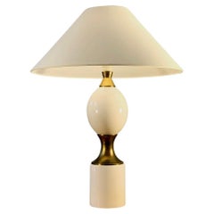 A SHABBY-CHIC SEVENTIES NEOCLASSICAL TABLE LAMP, France 1970