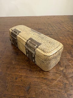 A Shagreen Lidded Jewelry Box, 18th Century
