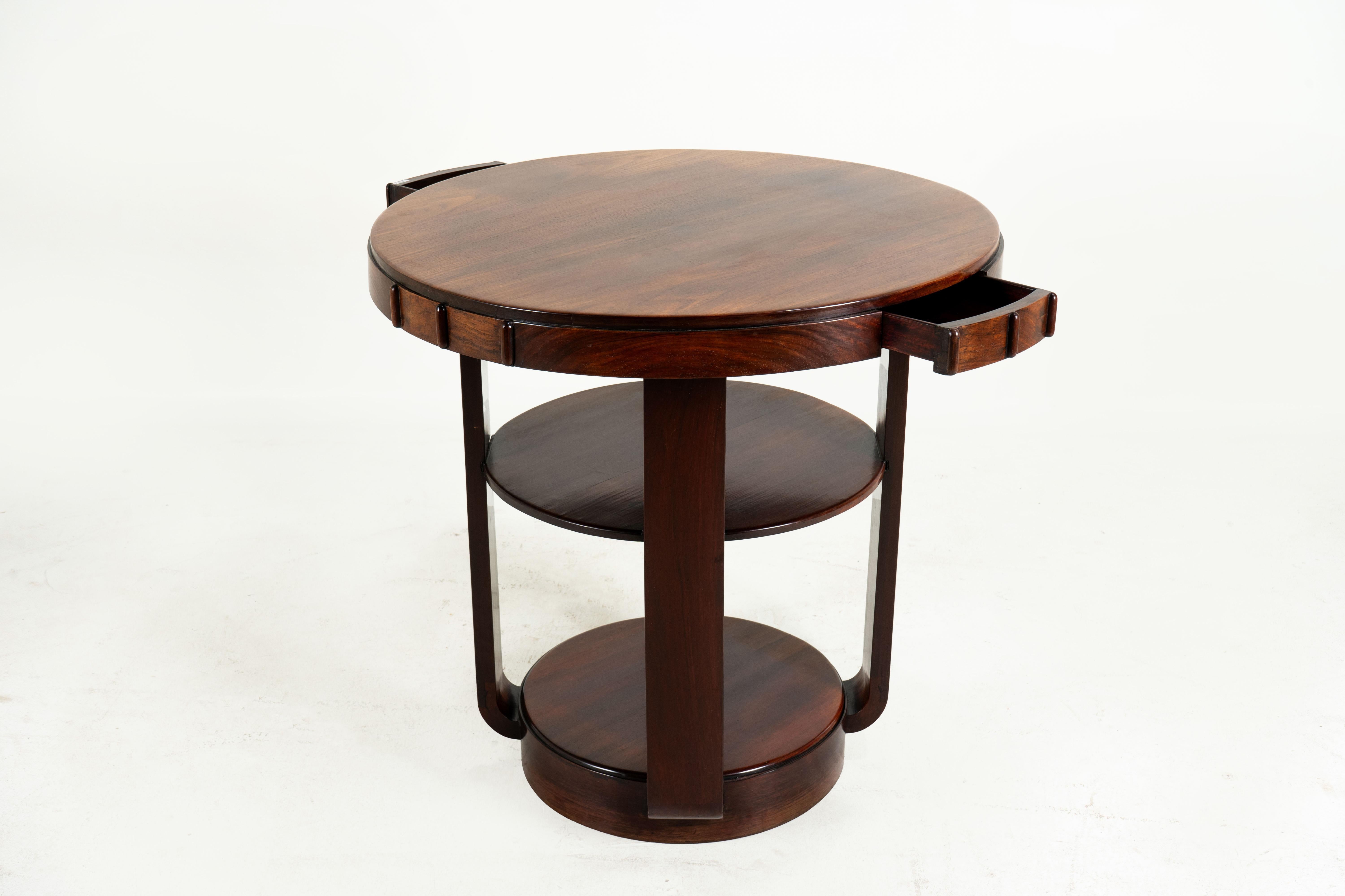 Chinese A Shanghai Art Deco Card Table