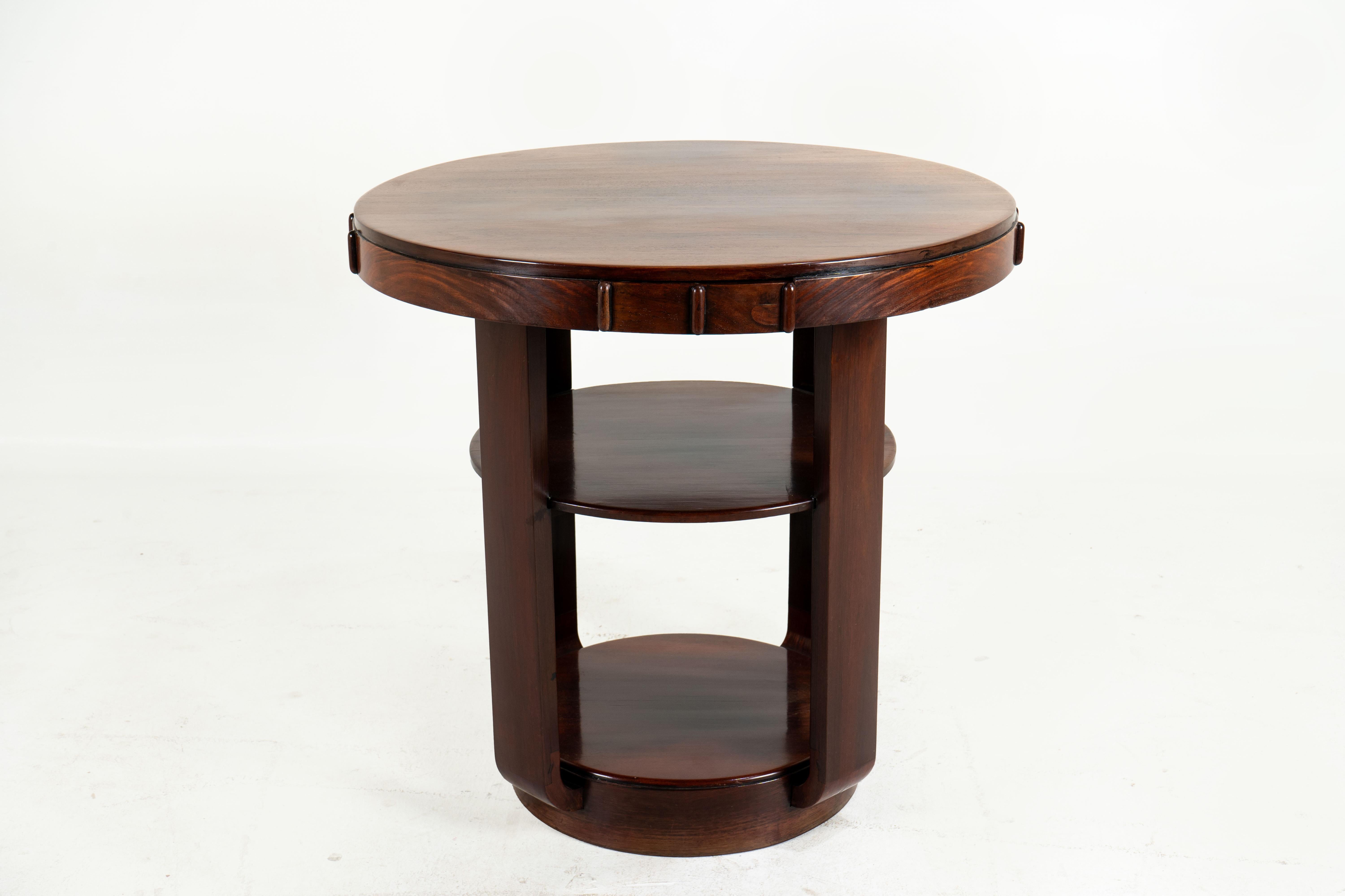 A Shanghai Art Deco Card Table In Good Condition In Chicago, IL