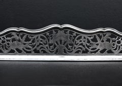 Shaped English Steel Fender with Foliage & Dragons