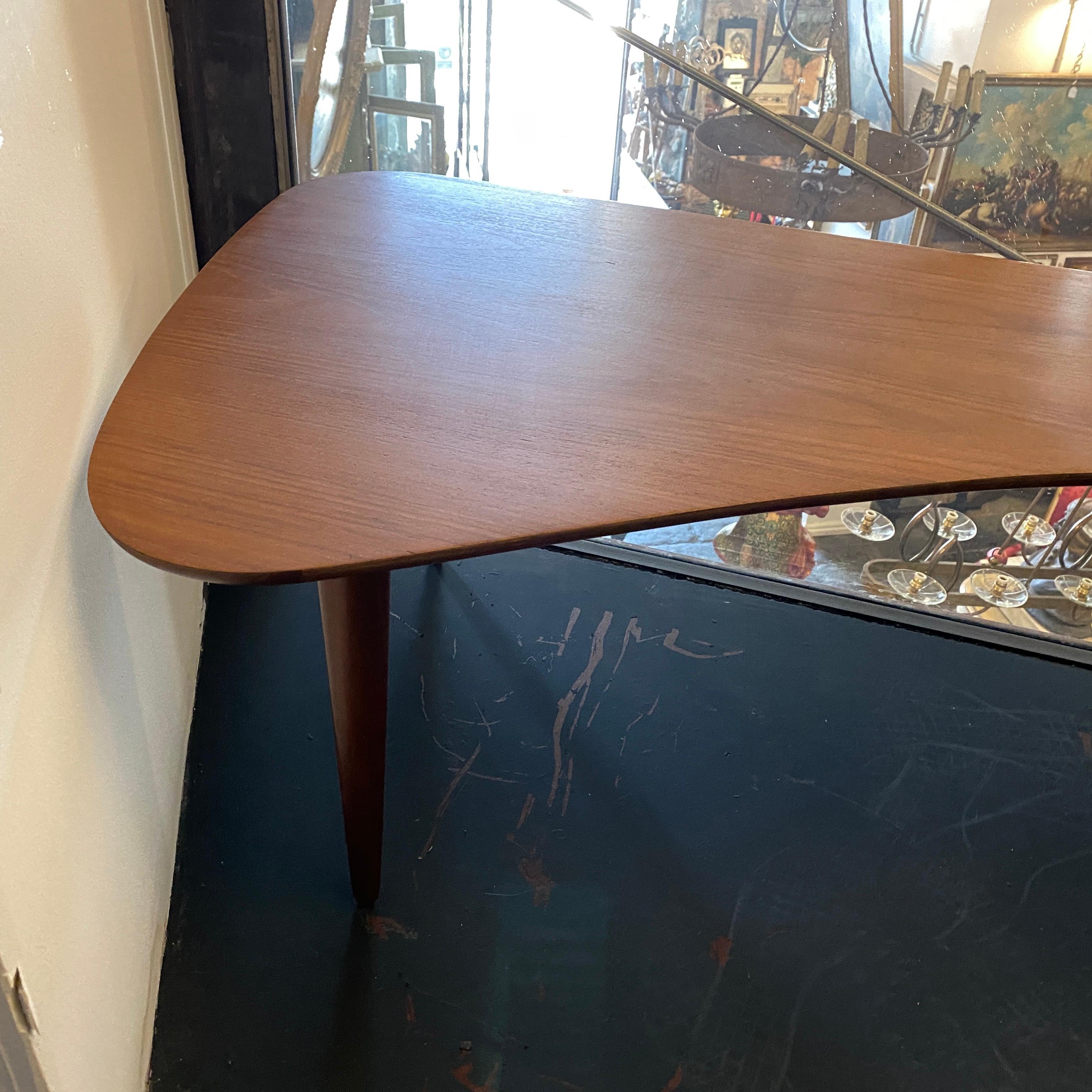 Shaped Maple Table Designed by Taichiro Nakai for La Permanente Cantù, 1950s 3