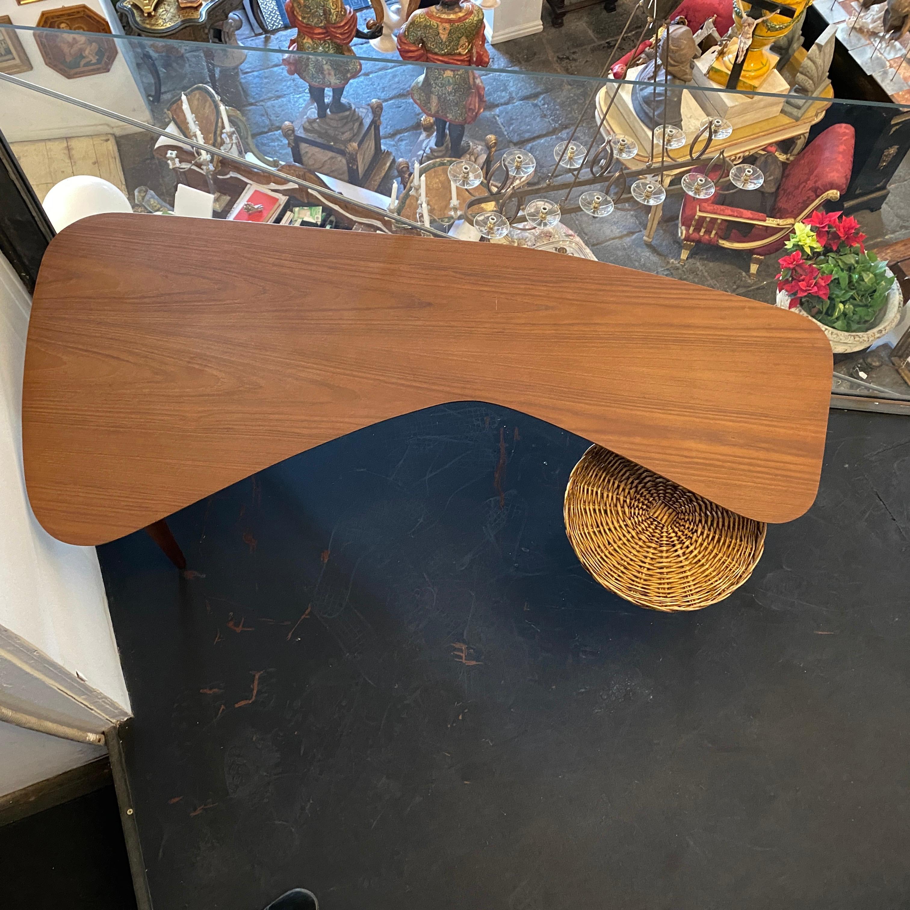 Shaped Maple Table Designed by Taichiro Nakai for La Permanente Cantù, 1950s 7