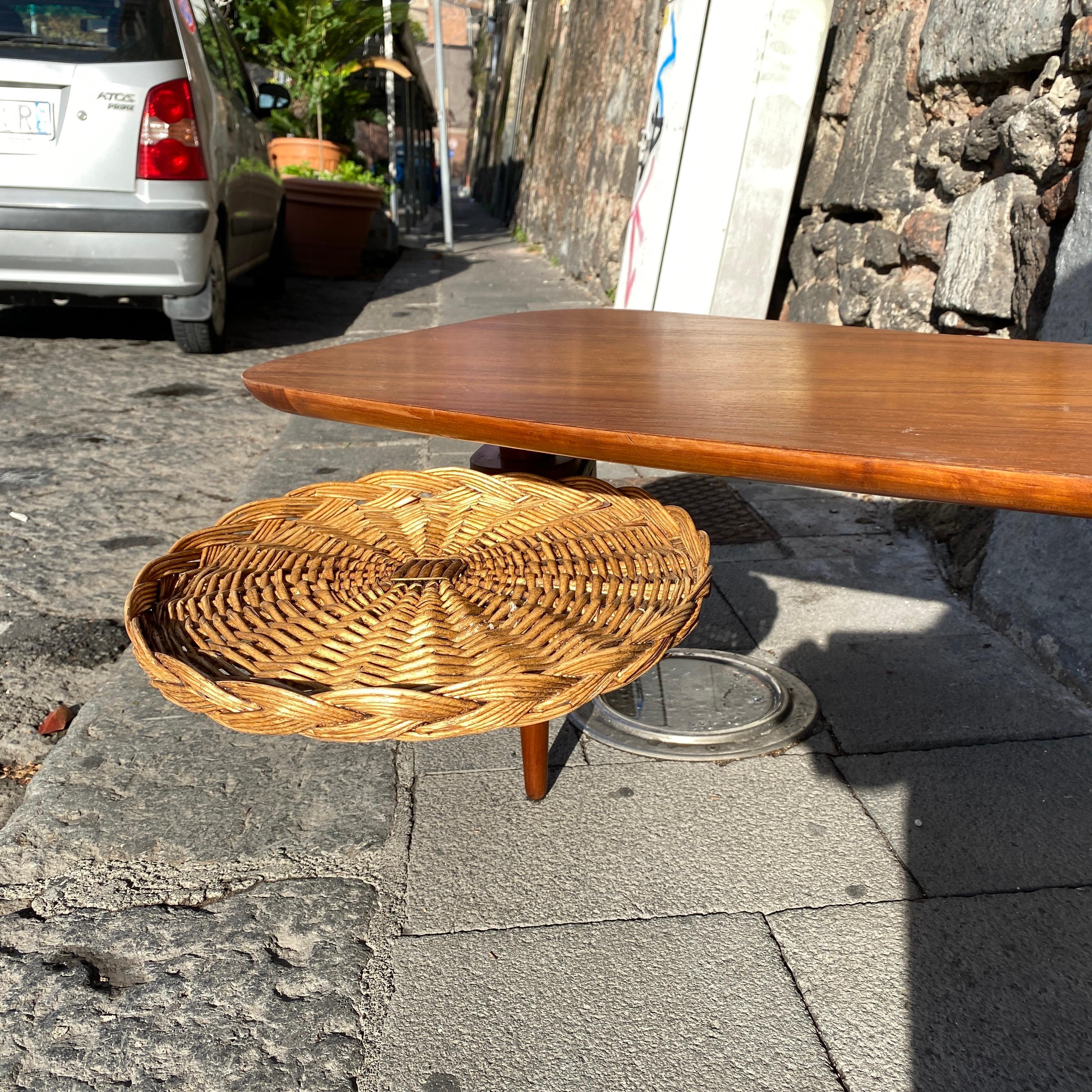 Shaped Maple Table Designed by Taichiro Nakai for La Permanente Cantù, 1950s 1