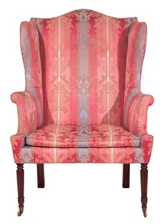Sheraton-Federal Mahogany Wing Chair, New York, circa 1800 Duncan Phyfe Workshop