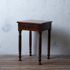 A Sheraton Mahogany One-Drawer Stand