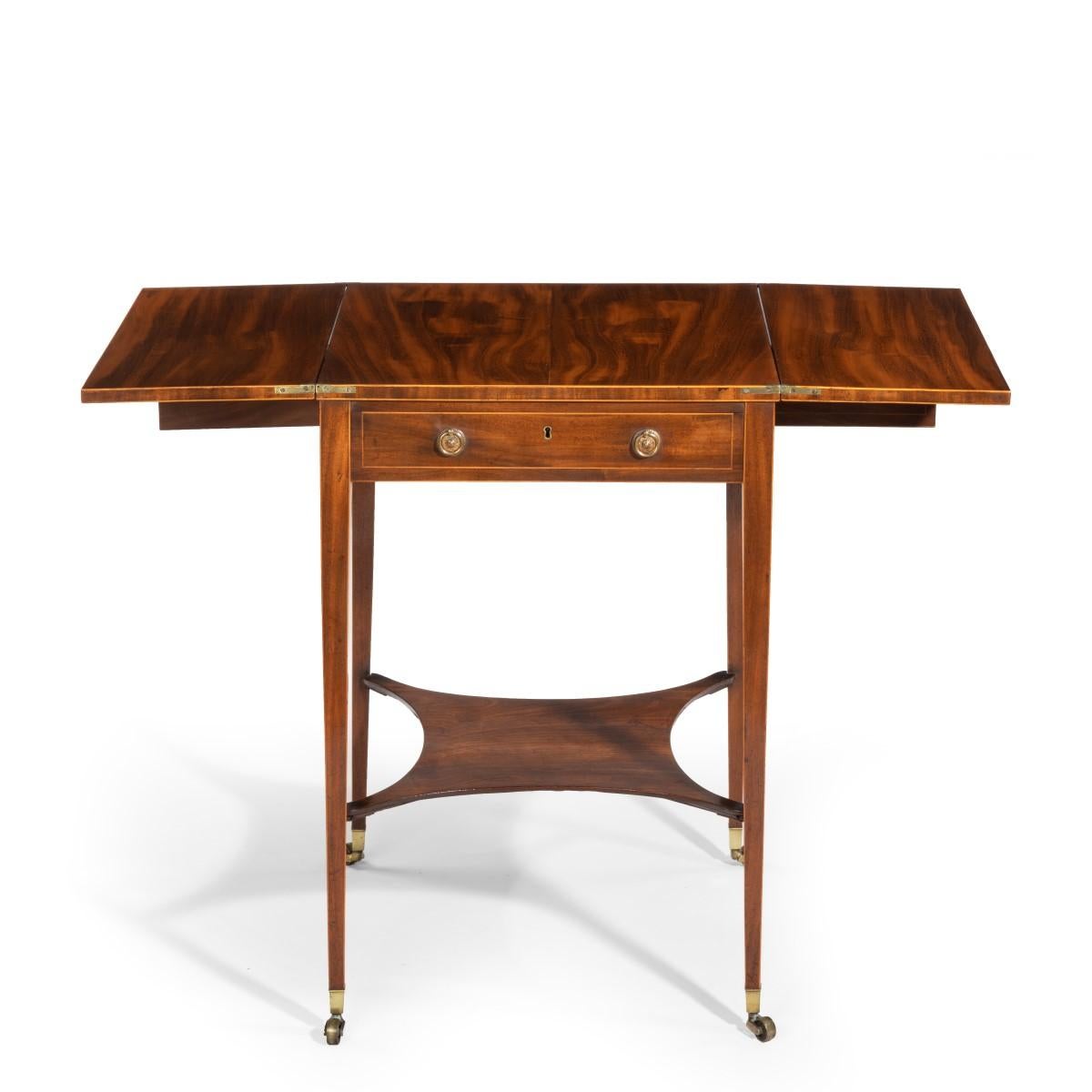 Sheraton Period George III Mahogany Patience Table For Sale 4