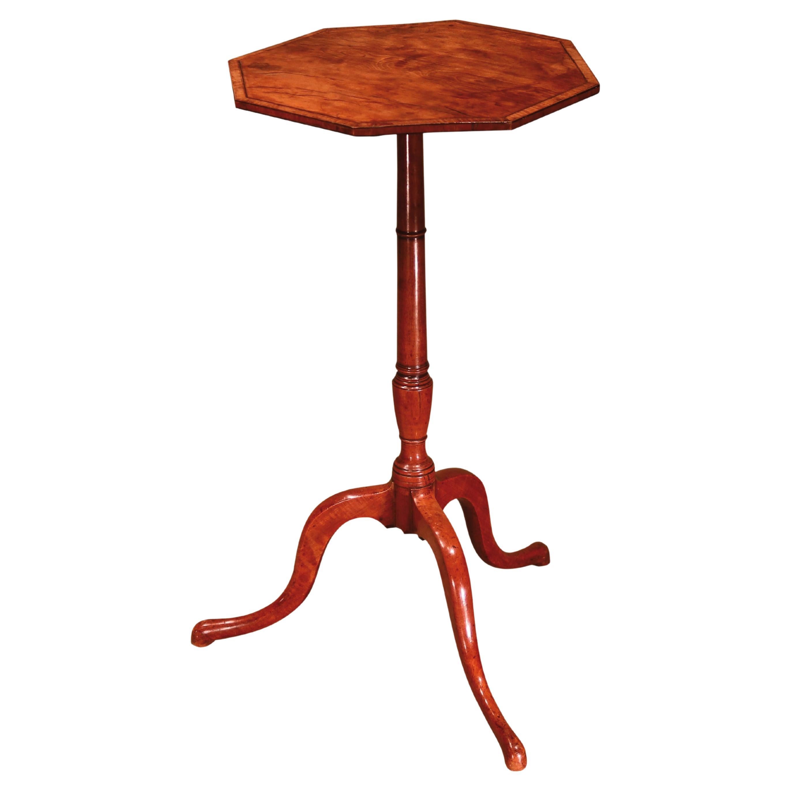 Sheraton Period Satinwood Octagonal Occasional Table